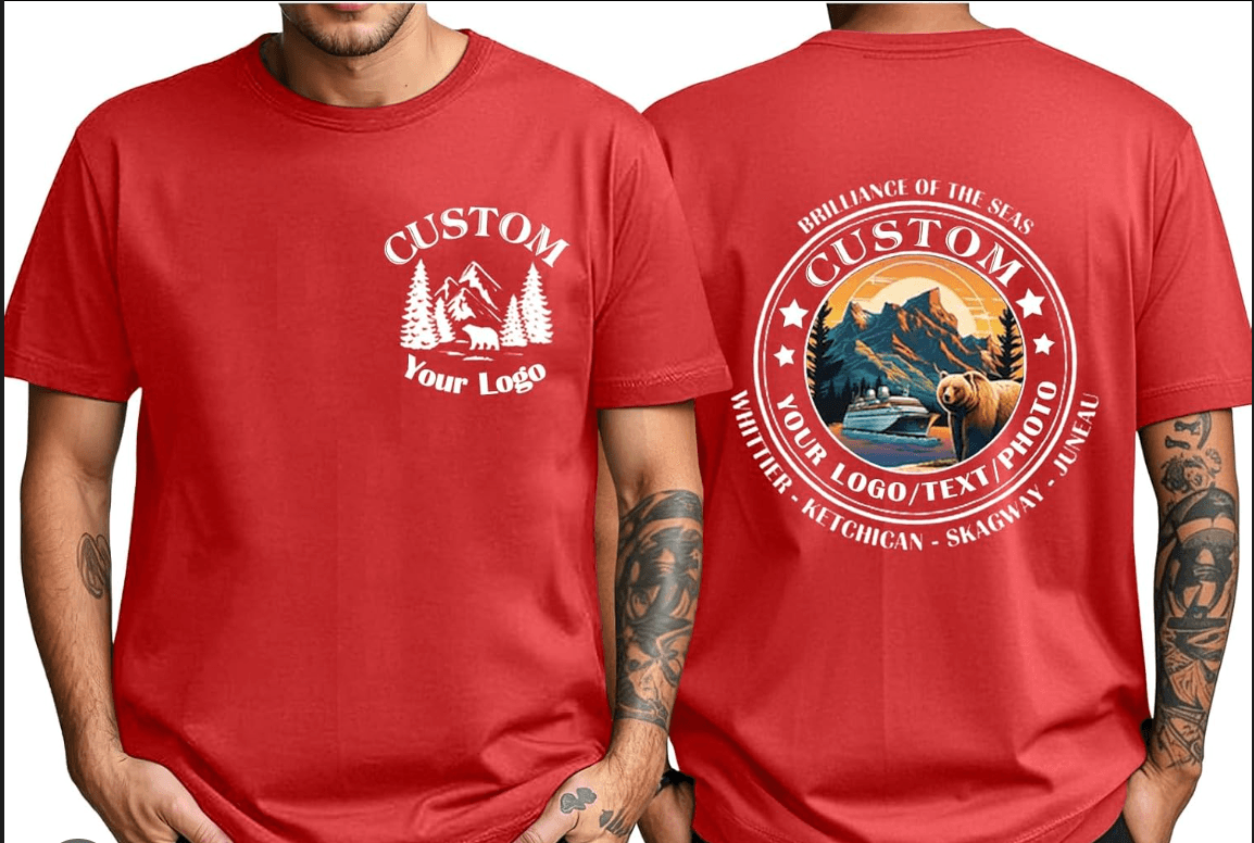 red basic tshirt